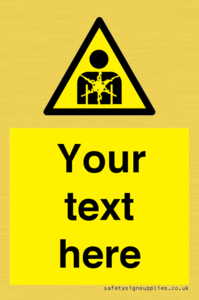 Custom Warning substance or mixture presenting a health hazard